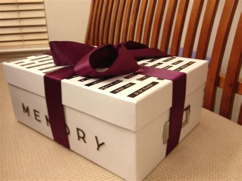 Memory box filled with pictures of the memories you had that year! DIY Memory Box, Toy Chest ...