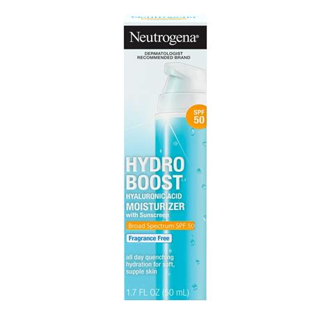 Neutrogena Hydro Boost SPF 50 Hyaluronic Acid Moisturizer, 1.7 fl. oz - Walmart.com - Walmart.com