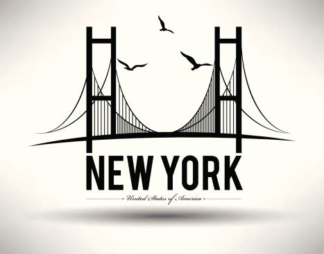 Ilustración de Ilustración Del Puente De Brooklyn En La Ciudad De Nueva ...