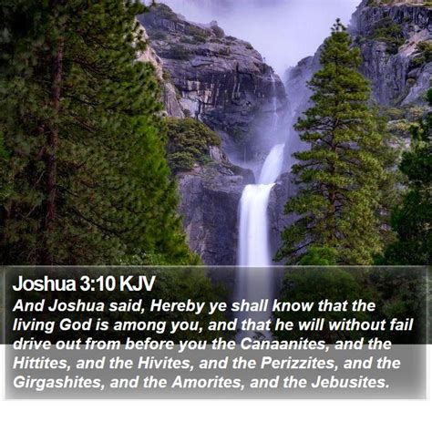 Joshua 3:10 KJV Bible Verse Images