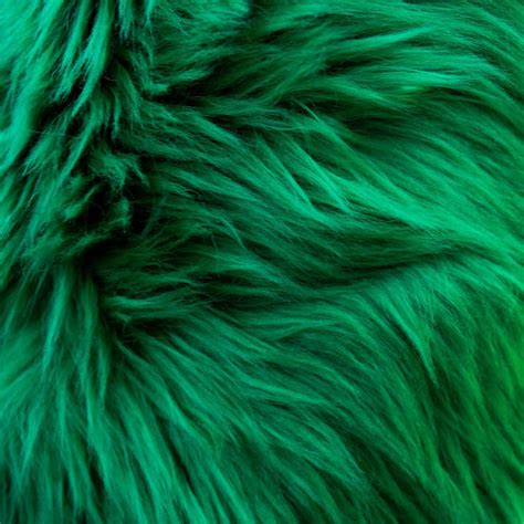 Shaggy Faux Fur Emerald Green Fabric | Faux fur fabric, Dark green aesthetic, Fur fabrics