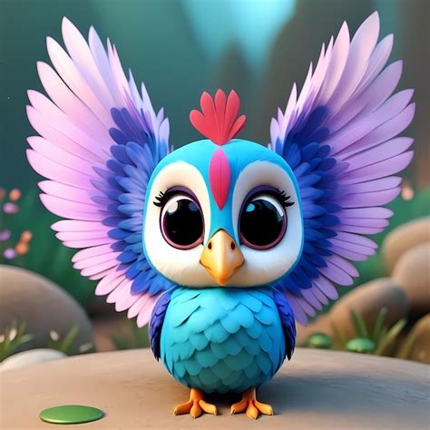 Premium Photo | 3d cute animals cartoon 3d character cartoon animals illustration animals for kids