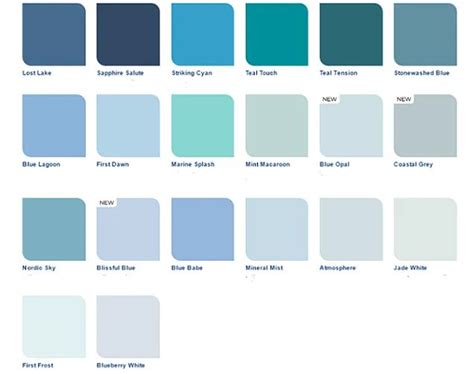 dulux blue paint color chart dulux paint colours dulux paint colour ...