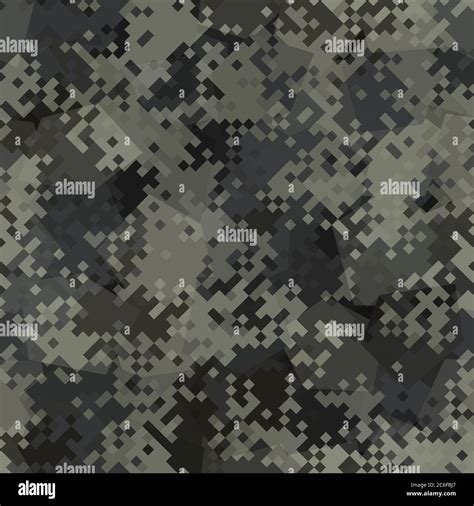 Seamless digital urban pixel camo texture for army or hunting textile ...