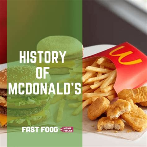 History of McDonald's - Fast Food Menu Prices