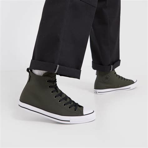 Mens Dark Green Converse All Star Hi Tec Tuff Trainers | schuh