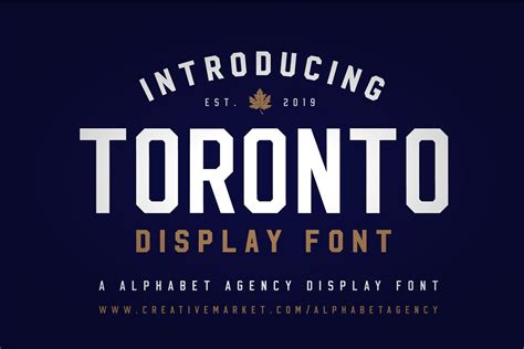 TORONTO DISPLAY FONT | Toronto, Motion graphics logo, Types of lettering