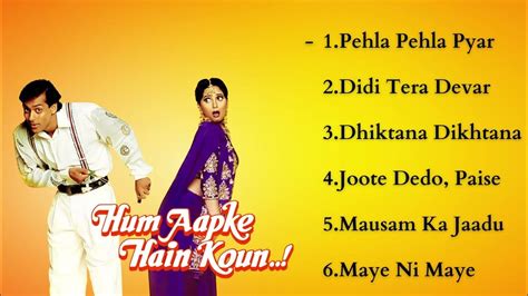 Hum Aapke Hain Koun Movie All Songs | Salman Khan & Madhuri Dixit ...