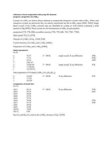 substance: boron compounds with group III elements ... - Springer