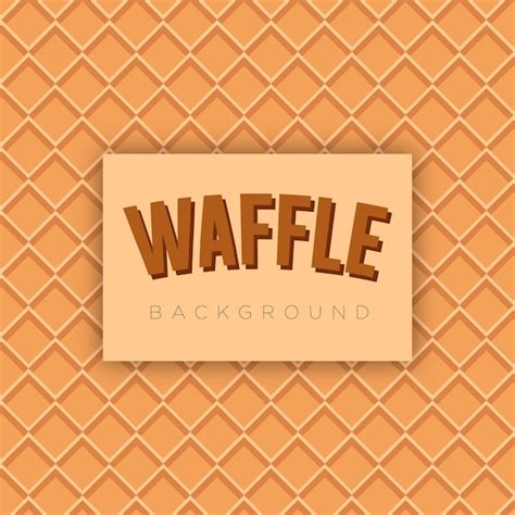 Premium Vector | Waffle background