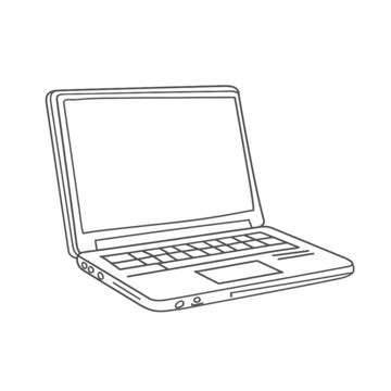 Laptop Tablet Outline PNG Transparent Images Free Download | Vector Files | Pngtree