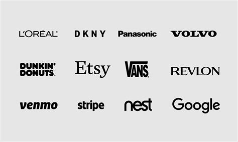 Modern fonts for logo designs in 2024