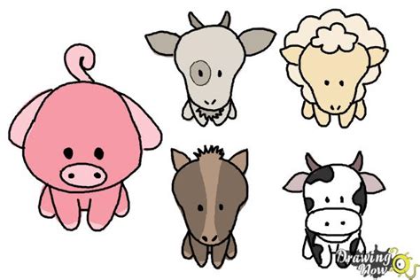 Images Of Farm Animals Drawing For Kids