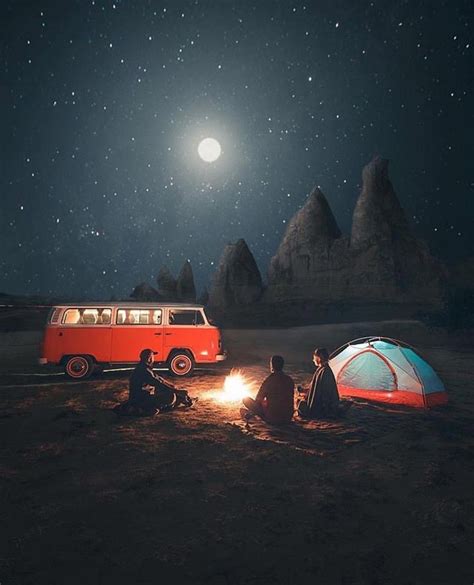 Kombi camper night | Camping inspiration, Camping photography, Outdoors adventure