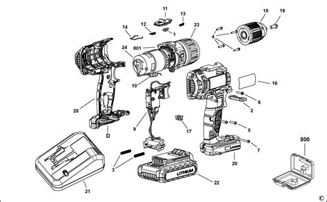 Stanley Sch201 Hammer Drill (type 1) Spare Parts SPARE_SCH201/TYPE_1 ...