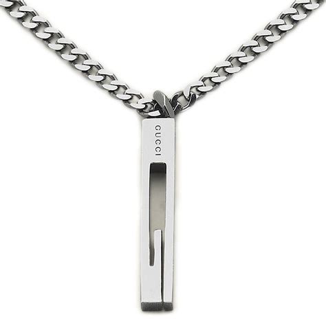 Gucci YBB228057001 Pendant G Silver Necklace Jewelry