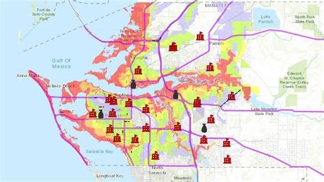 Manatee County Evacuation Zones Map - Ange Maggie