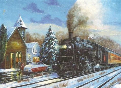 Winter Train, Christmas, locomotive, Train Station, holiday, steam, trees, winter, HD wallpaper ...