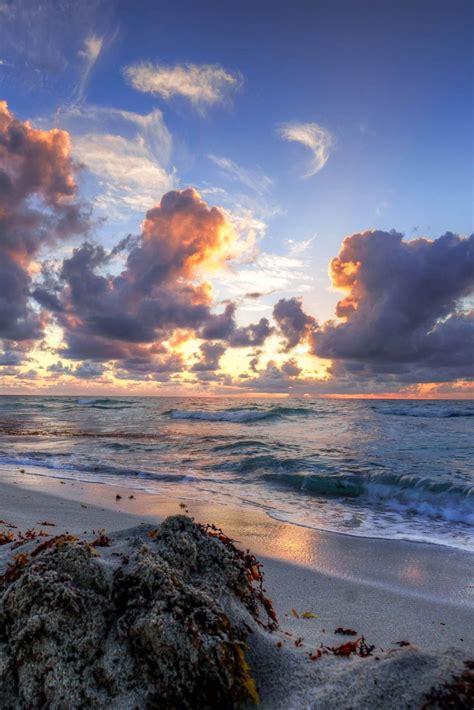 Miami Beach Sunrise by dbubis #miamibeach | Sunrise beach, Sunset pictures, Sky aesthetic