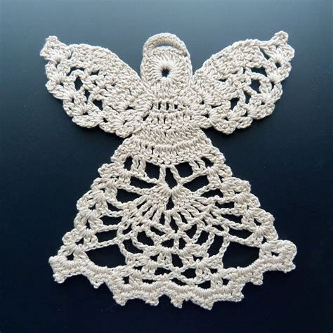 Crocheted Doily Angel in Lace angels | Crochet doily patterns, Crochet angel pattern, Crochet angel