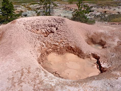 Reddish mud pot: Rabbit Creek Group, Yellowstone National Park, Wyoming