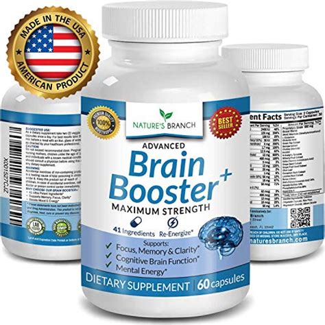 Advanced Brain Boost Supplement ★ 41 INGREDIENTS Memory Focus & Clarity ...