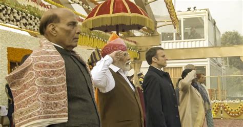 French President Macron witnesses India's grand Republic Day parade