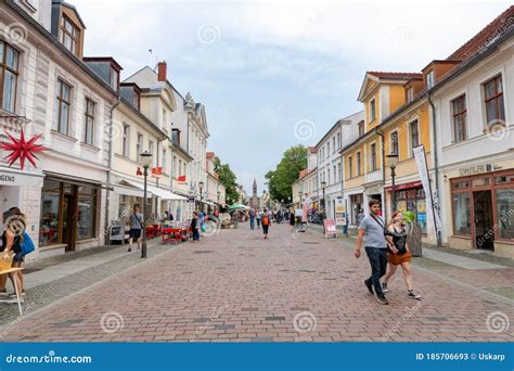 Main Shopping Street in Potsdam City Center, Germany, in Summer ...