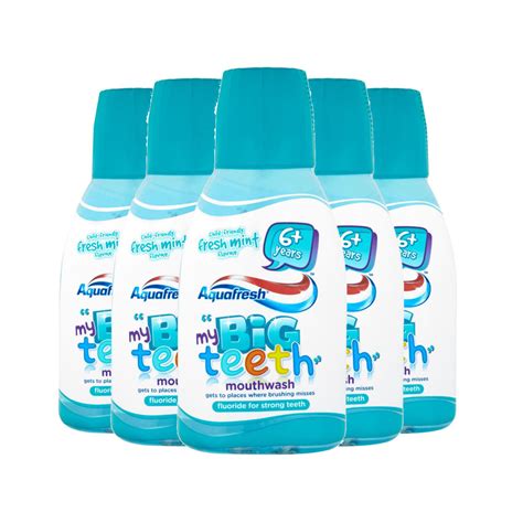 AQUAFRESH BIG TEETH MOUTHWASH 300ML - Dezpo