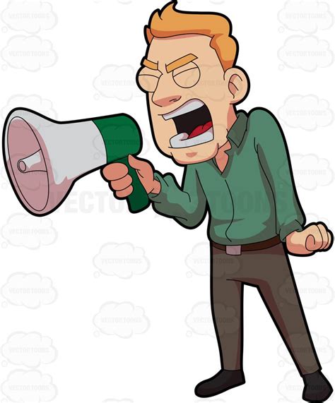 person shouting clipart - Clipground