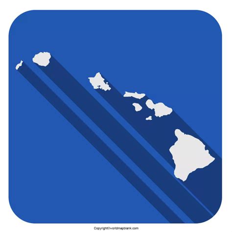 Hawaii Blank Outline Map Large Printable And Standard - vrogue.co