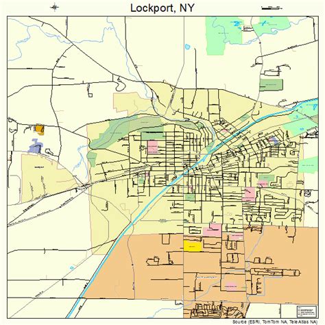 Lockport New York Street Map 3643082