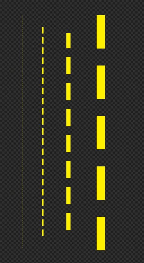 Download Four Yellow Dashed Lines PNG | Citypng