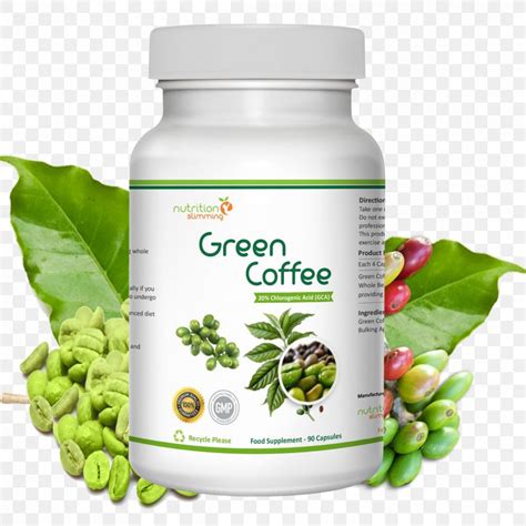 Green Coffee Extract Dietary Supplement Weight Loss Coffee Bean, PNG ...