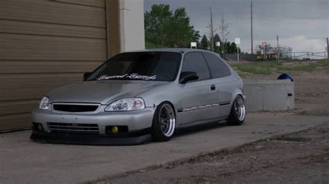 Slammed HONDA HATCH | LVS Media | Static Honda Civic - YouTube