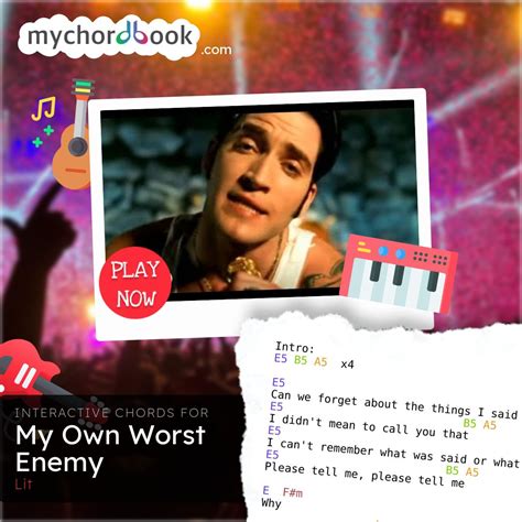 Lit - My Own Worst Enemy Chords