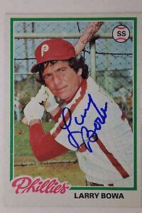 LARRY BOWA Philadephia Phillies 5x AS Autograph 1978 Topps #90 Signed ...