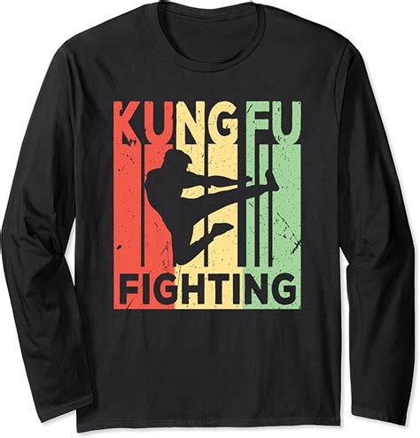 Amazon.com: Kung Fu Fighting Vintage Long Sleeve T-Shirt: Clothing