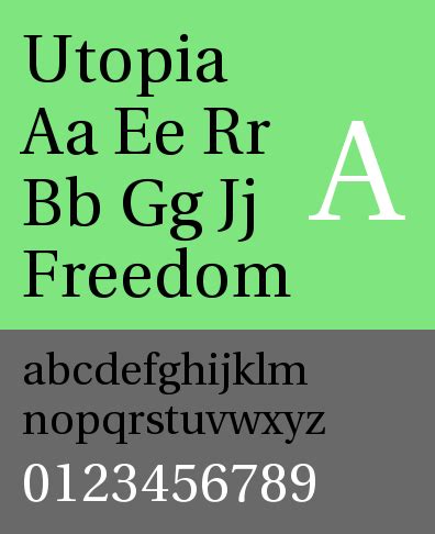 Font Utopia: download and install on the WEB site