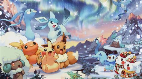 10 Most Popular Pokemon Christmas Wallpaper Hd FULL HD 1080p For PC Desktop | Pokemon, Thẻ ...