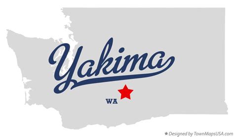 Yakima Washington State Map - Filide Winnifred