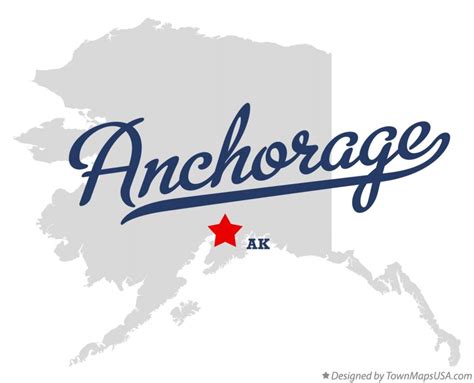 Map of Anchorage, AK, Alaska