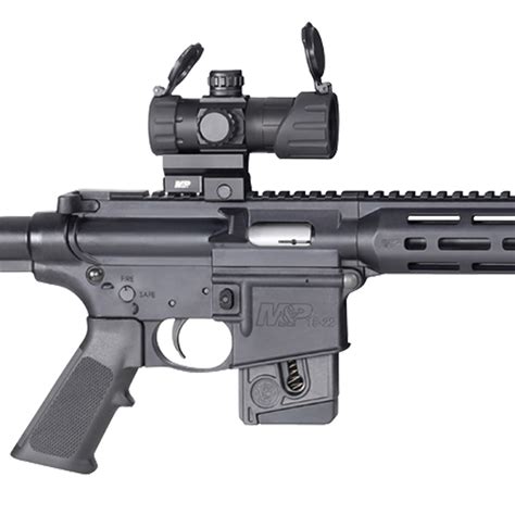 Smith & Wesson MP 15-22 Sport w/Optic 22 Long Rifle 16.5in Matte Black Semi Automatic Rifle - 10 ...