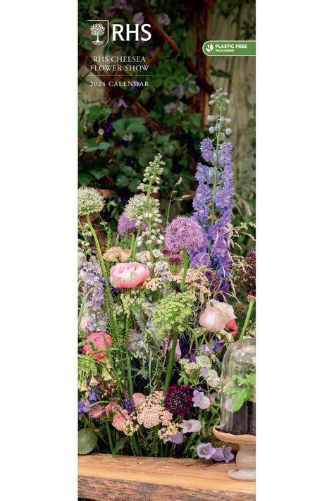 RHS Chelsea Flower Show 2024 Slim Wall Calendar - Grange Communications