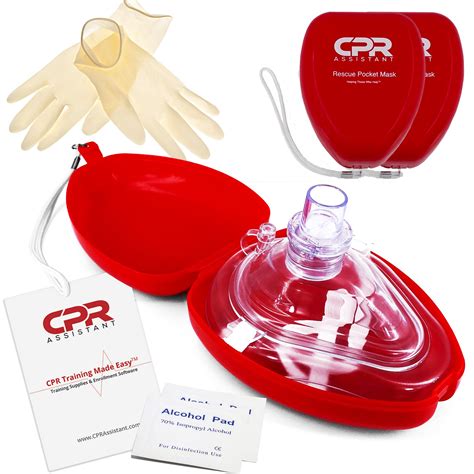 2 Adult/Child CPR Mask & Valve Pocket Resuscitator Kit by CPR Assistant - Walmart.com - Walmart.com