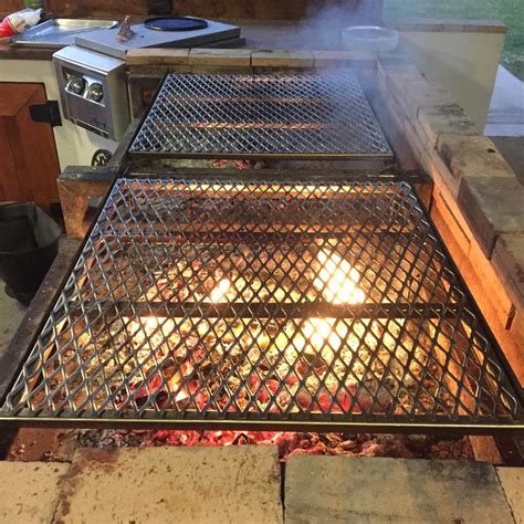 Custom Stainless Steel Fire Pit Grate and Replacement BBQ Grates - Etsy ...