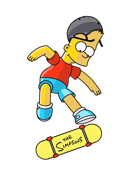 Bart Simpson skate sticker : r/TheSimpsons