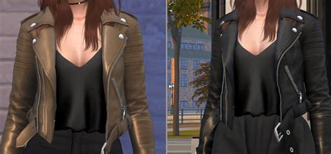 Best Sims 4 Leather Jacket CC (Male + Female) – FandomSpot