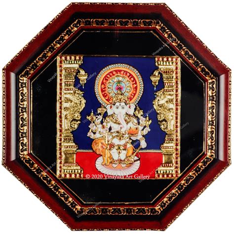 Kan Drishti Ganesh | Tanjore Painting | Vinayaka Art Gallery | Buy Online