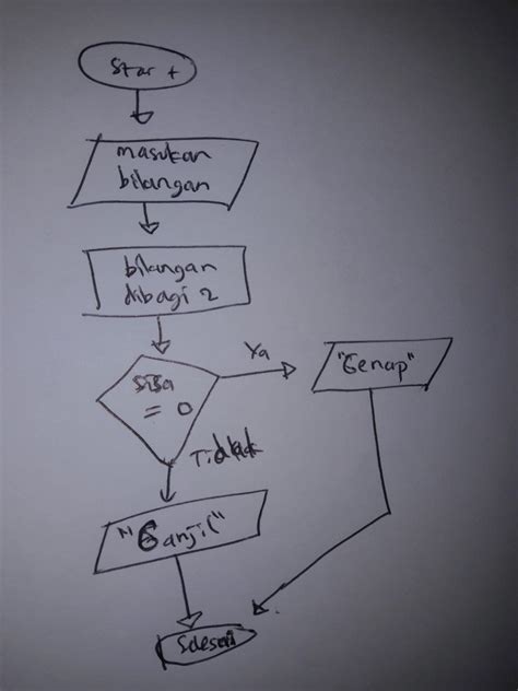 Flowchart Bilangan Ganjil Genap – Studyhelp